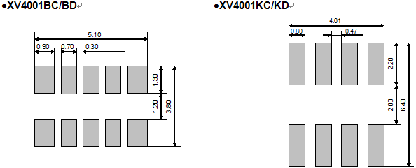 XV4001BC BD KC KD footprint.png